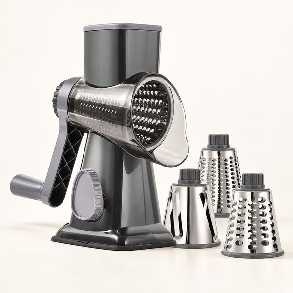 Cheese Grater Hand Crank Rotary Vegetables Shredder with Handle
