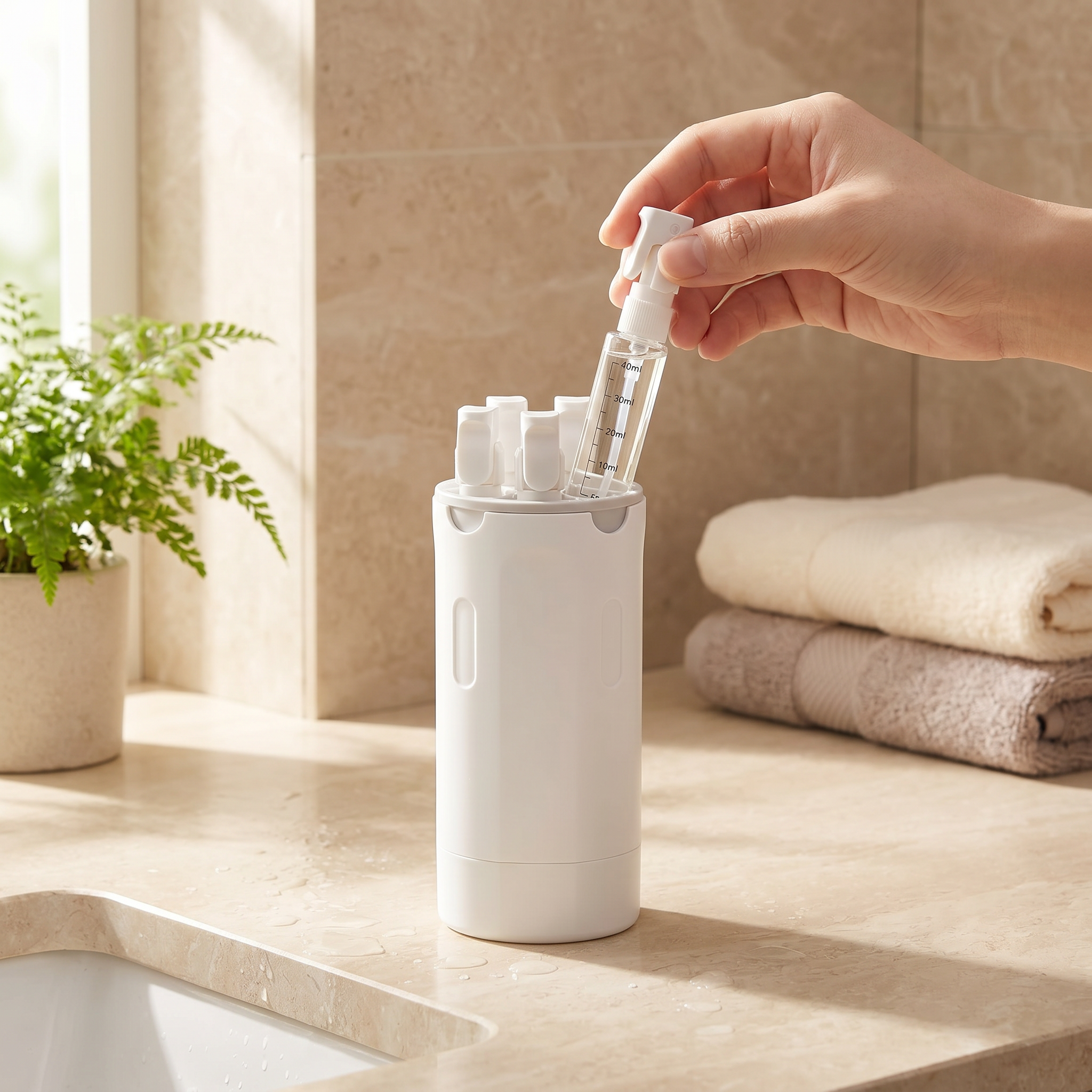 4-in-1 Travel Dispenser Bottle